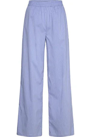 Rosemunde Rwiris Stripe Nw Trousers Bottoms Trousers Blue