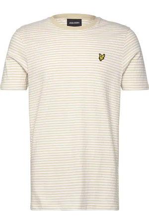 Lyle & Scott Linen Blend Breton Stripe T-Shirt Tops T-shirts Short-sleeved Multi/patterned