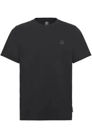 Moose Knuckles Crescent Tee Designers T-shirts Short-sleeved Black