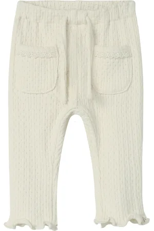 Lil Atelier Nbffinola Slim Pant Lil Bottoms Trousers Cream