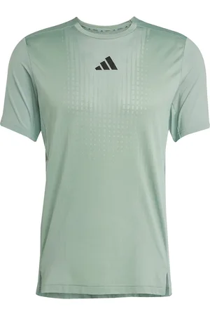 adidas Airchill Tee Sport Men Men Sports Clothes Sport Tops Sport T-shirts Green