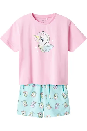 NAME IT Nmfzosanna Nreg Shorts Set Sets Sets With Short-sleeved T-shirt Pink