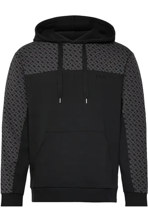 HUGO BOSS Luke Hoodie Designers Sweat-shirts & Hoodies Hoodies Black