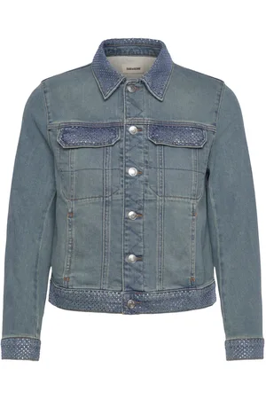 Zadig & Voltaire Kioky Denim Eco Strass Designers Jackets Denim Blue