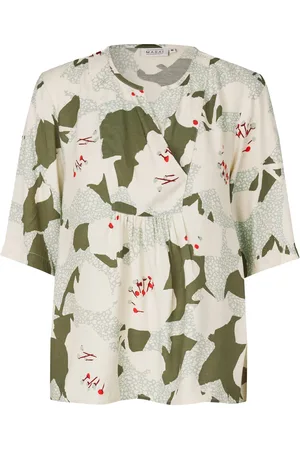 Masai Madusya Tops Blouses Short-sleeved Green