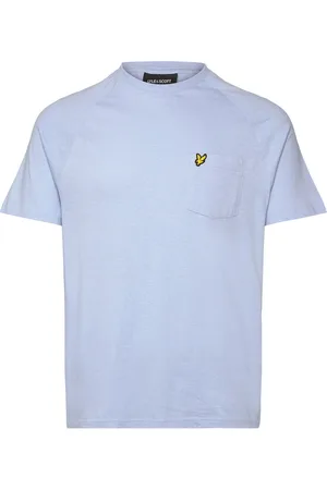 Lyle & Scott Linen Blend Raglan T-Shirt Tops T-shirts Short-sleeved Blue