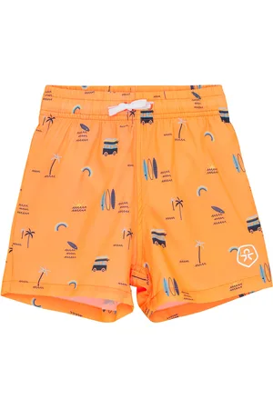 Color Kids Swim Shorts, Aop Uimashortsit Orange