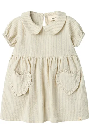 Lil Atelier Nbffolly Ss Loose Body Dress Lil Bodies Short-sleeved Beige