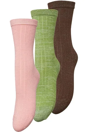 Beck Söndergaard Rib Glitter Sock 3 Pack Lingerie Socks Multi/patterned