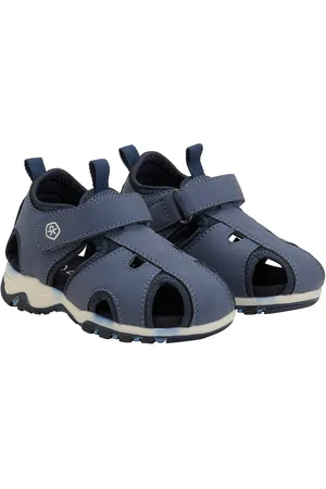 Color Kids Baby Sandals W. Velcro Strap Shoes Summer Shoes Sandals Navy