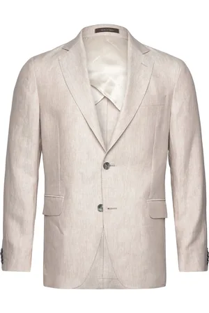 Oscar Jacobson Ferry Soft Blazer Designers Blazers Single Breasted Blazers Beige