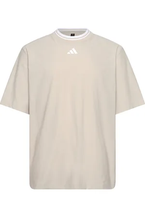 adidas Btc Mock Polo Sport Men Sports Clothes Sport Tops Sport T-shirts Beige