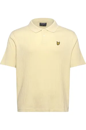 Lyle & Scott Crepe Polo Shirt Tops Polos Short-sleeved Yellow