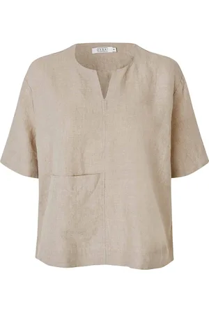 Masai Madolorea Tops Blouses Short-sleeved Beige