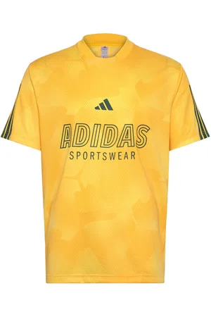 adidas M Tiro Np Tee Sport Men Sports Clothes Sport Tops Sport T-shirts Yellow
