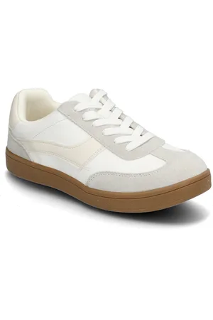 Bianco Biaberlin Sneaker Faux Leather & Suede Matalavartiset Sneakerit Tennarit White