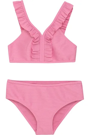 Creamie Bikini Solid Bikinit Pink