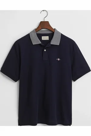 GANT Tipping Detail Polo Tops Polos Short-sleeved Blue