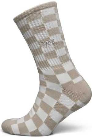 Vans Checkerboard Crew Lingerie Socks Regular Socks Brown