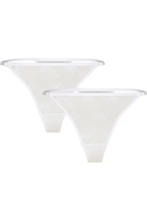 Weekday Lace Thong 2-Pack Stringit Alusvaatteet White