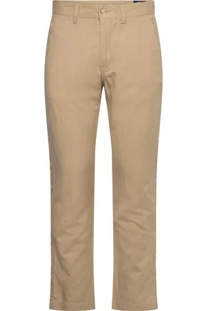 Ralph Lauren Straight Fit Linen-Cotton Pant Bottoms Trousers Chinos Beige