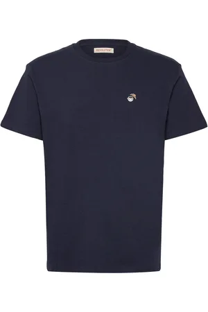 Revolution Application T-Shirt Tops T-shirts Short-sleeved Navy