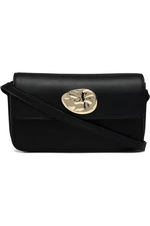 STINE GOYA 2373 Button Satchel, Baguette Cross Designers Crossbody Bags Black