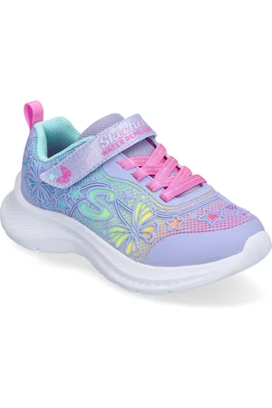 Skechers Girls Jumpsters 2.0 Butterfly Flush Matalavartiset Sneakerit Tennarit Blue