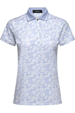 Ralph Lauren Tailored Fit Floral Polo Shirt Sport Sport Clothing Sports Tops & T-shirts Sport Polos Blue