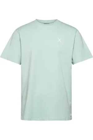 Clean Cut Cross Logo Organic Tee Tops T-shirts Short-sleeved Green