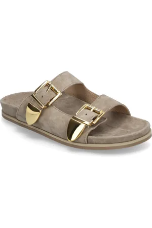 Billi Bi Sandals Shoes Sandals Flat Sandals Beige
