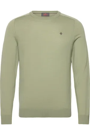 Morris Merino Ck Designers Knitwear Round Necks Green