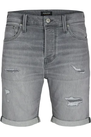 JACK & JONES Jjirick Jjicon I.k. Shorts Ge 064 Bottoms Shorts Denim Grey Jack & J S
