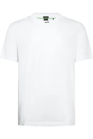 HUGO BOSS Tee Rib Sport Men Sports Clothes Sport Tops Sport T-shirts White