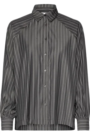 Levete Room Lr-Kaya Tops Shirts Long-sleeved Black