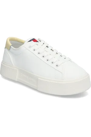 Tommy Hilfiger Tjw Flatform Canvas Sneaker Matalavartiset Sneakerit Tennarit White