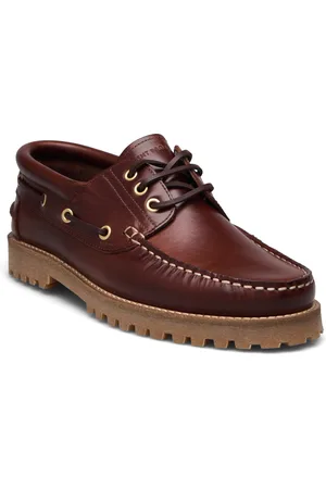 GARMENT PROJECT Ollie Boat Shoe - Brown Leather Purjehduskengät Kengät Brown