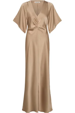 Sofie Schnoor Julietsw Dress Maksimekko Juhlamekko Beige