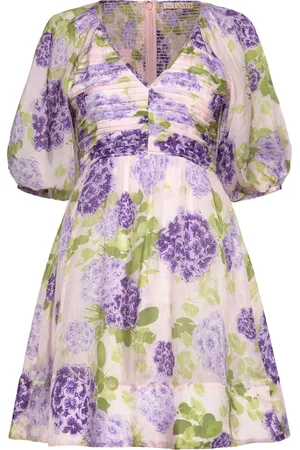 by Ti Mo Cupro Mini Dress Lyhyt Mekko Purple