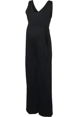 Mama;licious Mlivy Sl Jrs V-Neck Jumpsuit Noos Jumpsuit Haalari Black