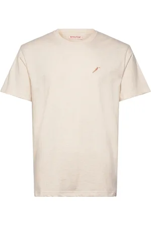 Revolution Application T-Shirt Tops T-shirts Short-sleeved Cream