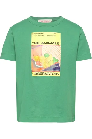 The Animals Observatory Big Rooster Kid T-Shirt Green 6Y Tops T-shirts Green