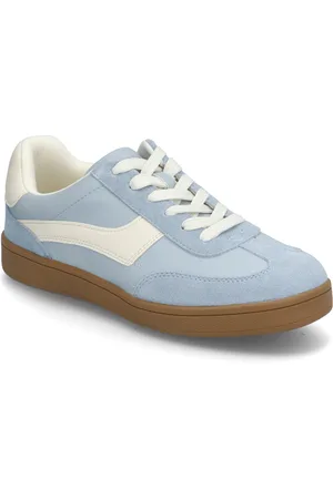 Bianco Biaberlin Sneaker Faux Leather & Suede Matalavartiset Sneakerit Tennarit Blue
