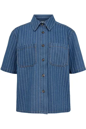 Numph Nulucie Shirt Tops Shirts Denim Shirts Blue