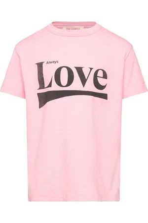 The Animals Observatory Rooster Kid T-Shirt Pink Tops T-shirts Short-sleeved Pink
