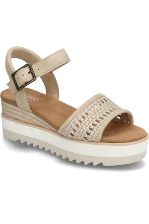 TOMS Diana Shoes Sandals Platform Sandals Beige