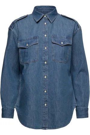 Ralph Lauren Relaxed Fit Denim Shirt Tops Shirts Denim Shirts Blue