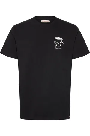 Revolution Printed T-Shirt Tops T-shirts Short-sleeved Black