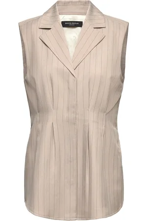 Bruuns Bazaar Apricotbburwa Waistcoat Blazers Sleeveless Blazers Beige