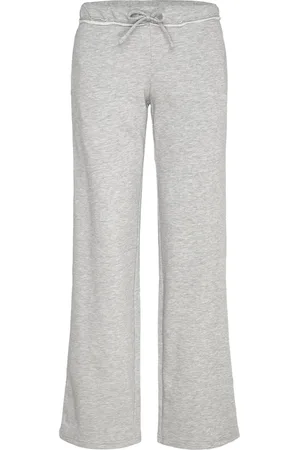 Monki Soft Terry Pyjama Bottoms Pyjamahousut Olohousut Grey